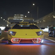 Illustration for article titled Meet A Japanese Gangster And His Flashing Neon Lamborghini